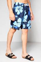 Boohoo Floral Print Bermuda Shorts Blue