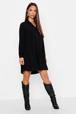 Boohoo Woven Shirt Shift Dress