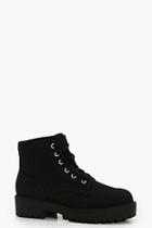 Boohoo Alice Low Ankle Chunky Hiker Boot