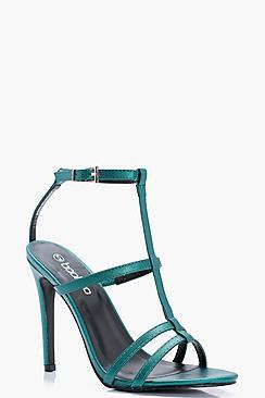 Boohoo Matilda Caged Strappy Heels
