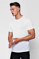 Boohoo Crew Neck T-shirt With Leopard Burn Out