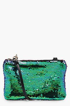 Boohoo Kimberley Mermaid Sequin Cross Body Bag