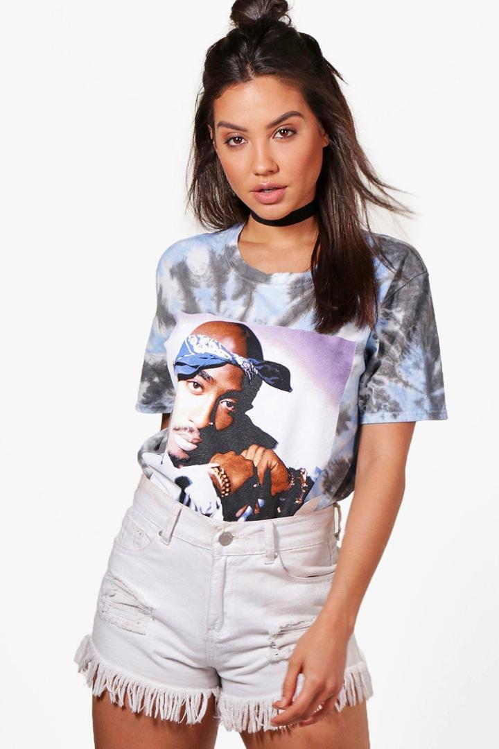 Boohoo Sarah Bleached 2 Pac T-shirt Multi