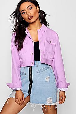 Boohoo Super Crop Utility Jacket