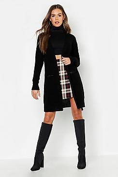Boohoo Oversized Belted Boyfriend Cardigan