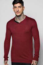 Boohoo Longline Collared Smart Knitwear Wine