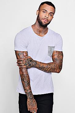 Boohoo Check Chest Pocket T-shirt