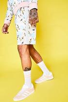 Boohoo Floral Print Sports Stripe Shorts Co-ord