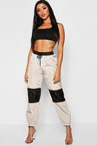 Boohoo Contrast Panel Cargo Pants