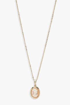 Boohoo Vintage Look Rose Sovereign Necklace