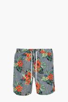 Boohoo Floral Print Swim Shorts Multi
