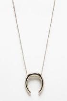 Boohoo Horn Shape Pendant Necklace