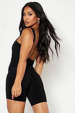 Boohoo Ruched Bum Cycling Short