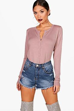 Boohoo Alisha Knitted Crop Cardigan