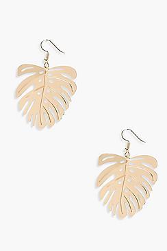 Boohoo Rosie Leaf Earrings