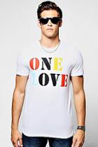 Boohoo Charity One Love Crew Neck T-shirt