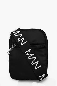 Boohoo Nylon Man Strap Cross Body Bag