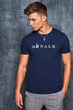 Boohoo Disney Donald Crew Neck T-shirt