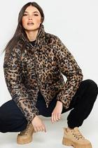 Boohoo Leopard Print Puffer