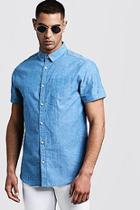 Boohoo Short Sleeve Shirt With Neon Nep