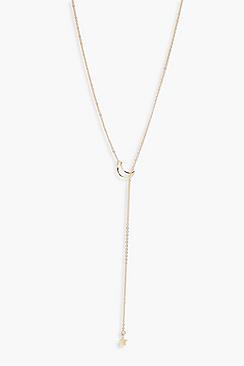 Boohoo Cosmic Drop Necklace