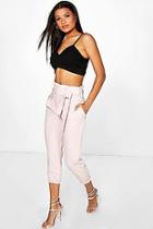 Boohoo Samira Belted Tailored Trousers