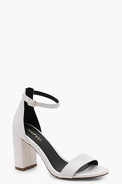 Boohoo Zoe 2 Part Block Heels