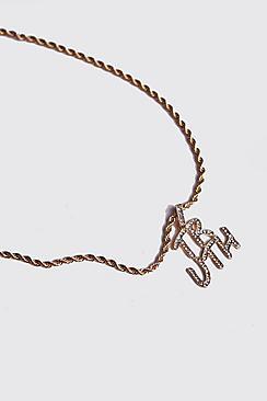 Boohoo Truth Chain Necklace