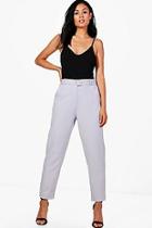 Boohoo Amada O Ring Slim Fit Tailored Trousers