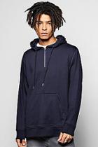 Boohoo Oversized Over The Head Hoodie With Zips