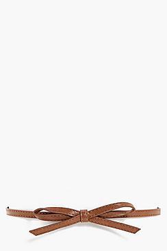 Boohoo Sophie Bow Detail Skinny Belt