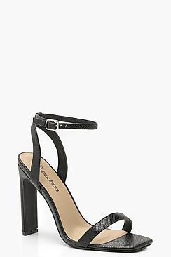 Boohoo Lizard Two Part Heels