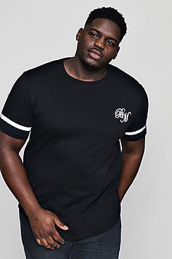 Boohoo Big And Tall Man Reflective Print T-shirt