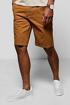 Boohoo Tabacco Slim Fit Chino Short