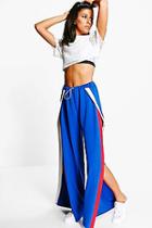 Boohoo Serene Stripe Front Drawstring Waist Joggers