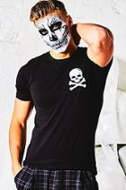 Boohoo Halloween Muscle Fit T-shirt With Skull Print