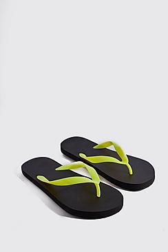 Boohoo Neon Flip Flops