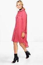 Boohoo Tessa Shirt Style Woven Dress