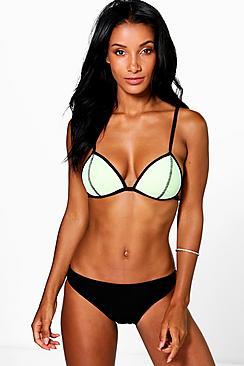 Boohoo Fiji Miss Match Triangle Bikini