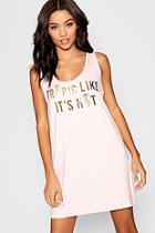 Boohoo Tropic Like Its Hot Sleep Vest