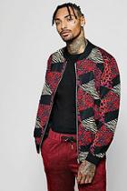 Boohoo Animal Printed Bomber Jacket