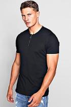 Boohoo Zip Placket T-shirt