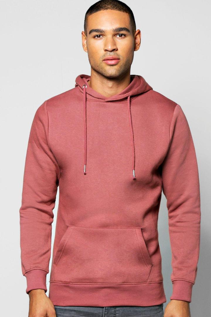 Boohoo Over The Head Hoodie Pink