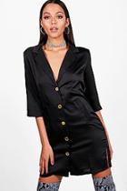 Boohoo Chrissy Oversized Luxe Blazer Dress