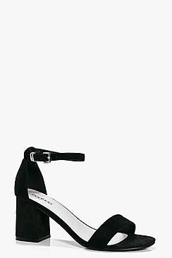 Boohoo Rachel Low Block Heel Two Part