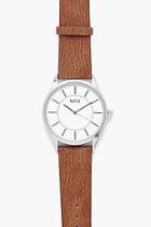Boohoo Classic Face Watch With Faux Leather Strap
