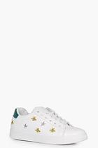Boohoo Leah Bee Embroidered Trainer