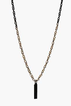 Boohoo Bar Half And Half Pendant