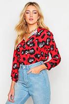 Boohoo Leopard Print Button Shirt