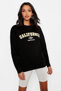 Boohoo Tall California 1991 Slogan Sweat